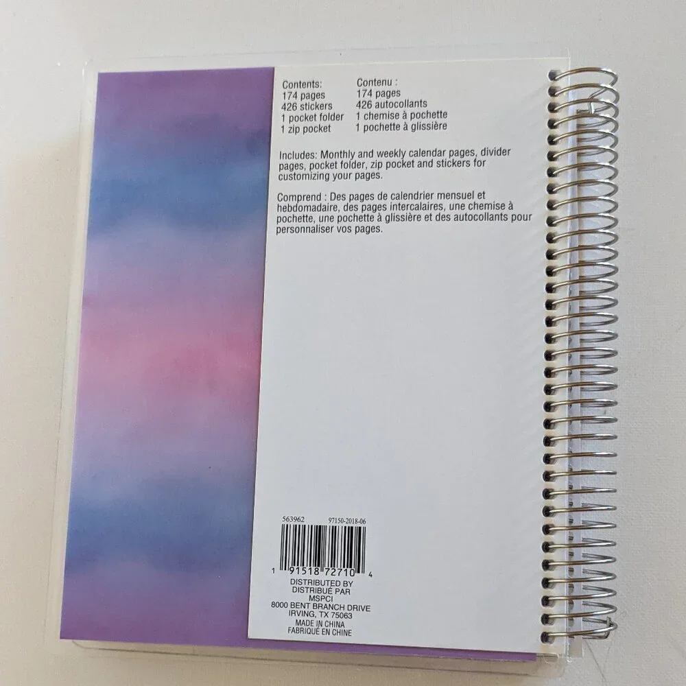 NWT 12 Mo Vertical 2019 Planner 'Own Kind of Beautiful' Outdated Recollections